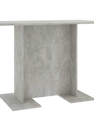 Eettafel 110x60x75 cm bewerkt hout betongrijs