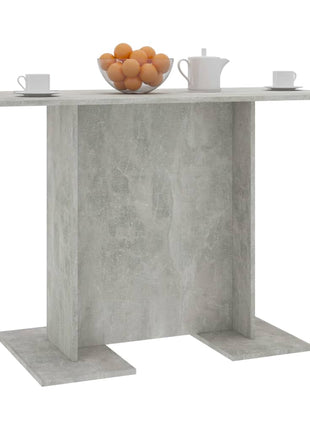 Eettafel 110x60x75 cm bewerkt hout betongrijs