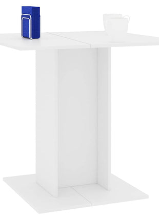Eettafel 80x80x75 cm bewerkt hout wit
