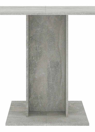 Eettafel 80x80x75 cm bewerkt hout betongrijs