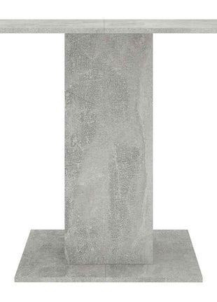Eettafel 80x80x75 cm bewerkt hout betongrijs