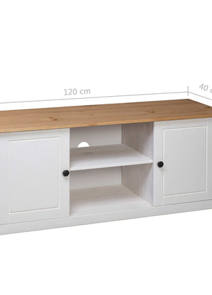 Tv-Kast Panama Range 120X40X50 Cm Massief Grenenhout