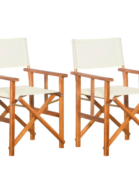 Regisseursstoelen 2 st massief acaciahout