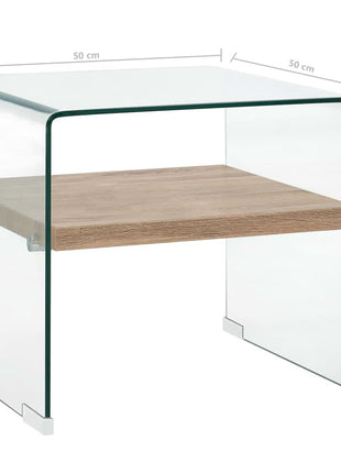Salontafel Gehard Glas Transparant