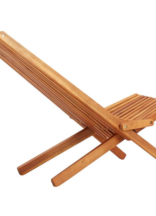 Loungestoelen inklapbaar 2 st massief acaciahout