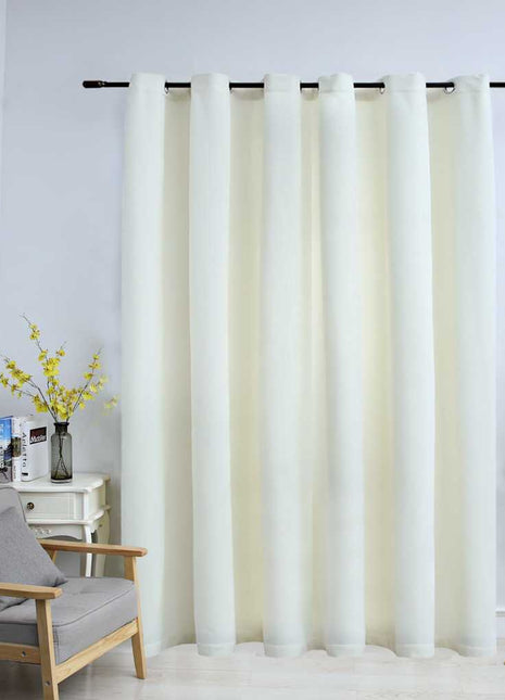 Gordijn Verduisterend Met Ringen 290X245 Cm Fluweel Blauw