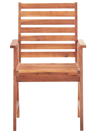 Tuinstoelen 2 st massief acaciahout