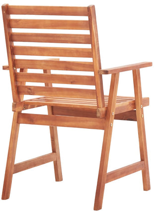 Tuinstoelen 2 st massief acaciahout