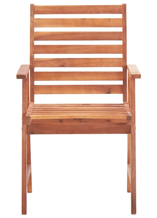 Tuinstoelen 3 st massief acaciahout