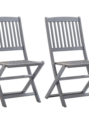 Tuinstoelen inklapbaar 2 st massief acaciahout