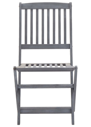 Tuinstoelen inklapbaar 2 st massief acaciahout