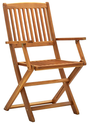 Tuinstoelen inklapbaar 4 st massief acaciahout