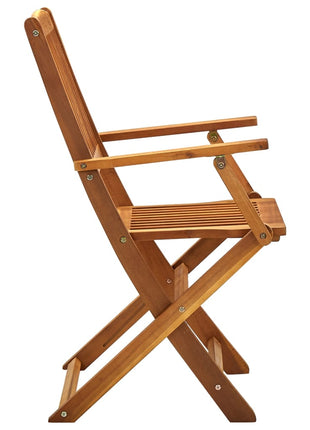 Tuinstoelen inklapbaar 4 st massief acaciahout