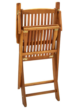 Tuinstoelen inklapbaar 4 st massief acaciahout