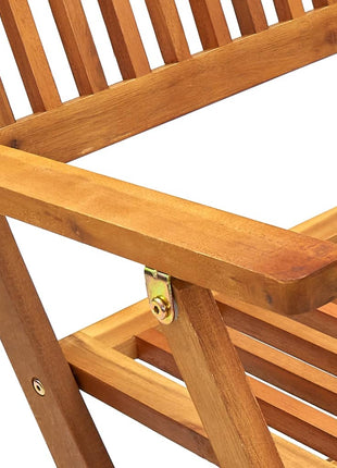 Tuinstoelen inklapbaar 4 st massief acaciahout