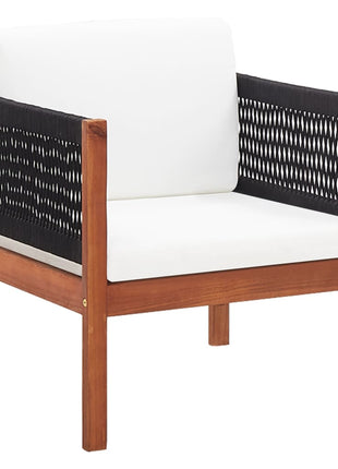 4-Delige Loungeset Massief Acaciahout