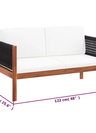 4-Delige Loungeset Massief Acaciahout