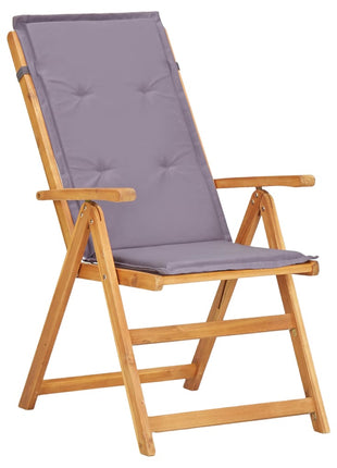 Tuinstoelen 2 st verstelbaar massief acaciahout bruin