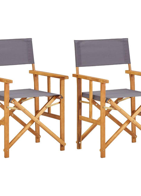 Regisseursstoelen 2 st massief acaciahout