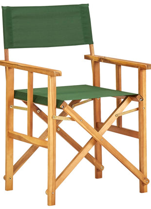Regisseursstoelen 2 st massief acaciahout groen