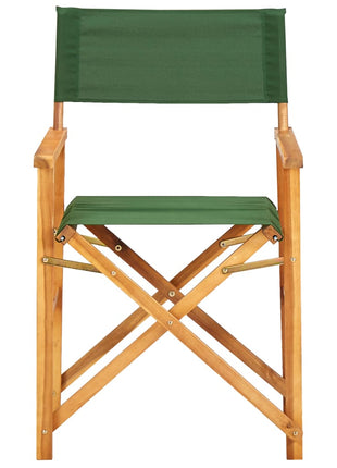 Regisseursstoelen 2 st massief acaciahout groen
