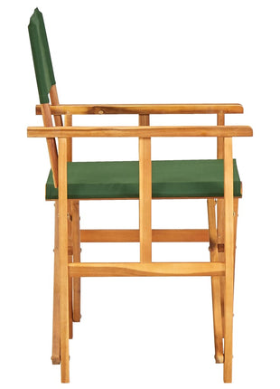 Regisseursstoelen 2 st massief acaciahout groen