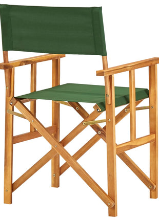 Regisseursstoelen 2 st massief acaciahout groen