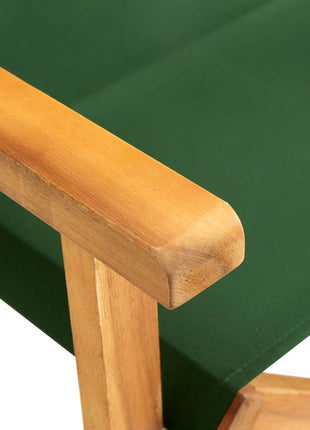 Regisseursstoelen 2 st massief acaciahout groen