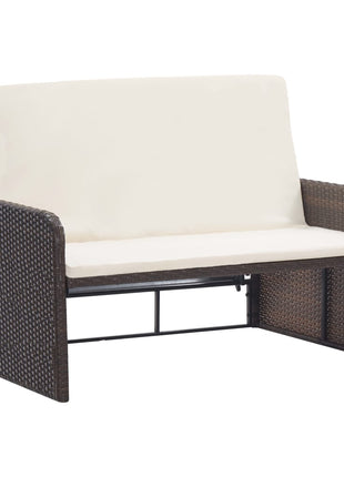 Loungeset Met Kussens Poly Rattan