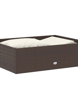 Loungeset Met Kussens Poly Rattan