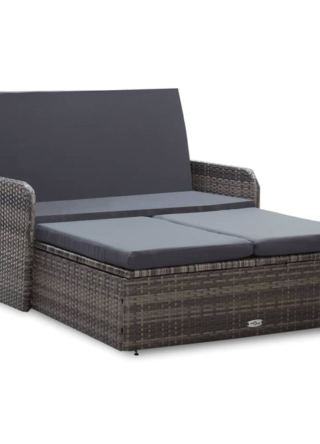 Loungeset Met Kussens Poly Rattan