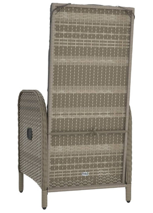Tuinstoelen 2 st poly rattan grijs
