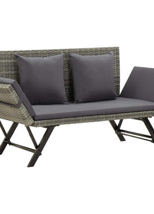 Tuinbank Met Kussens 176 Cm Poly Rattan