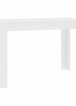 Eettafel 120x60x76 cm bewerkt hout wit