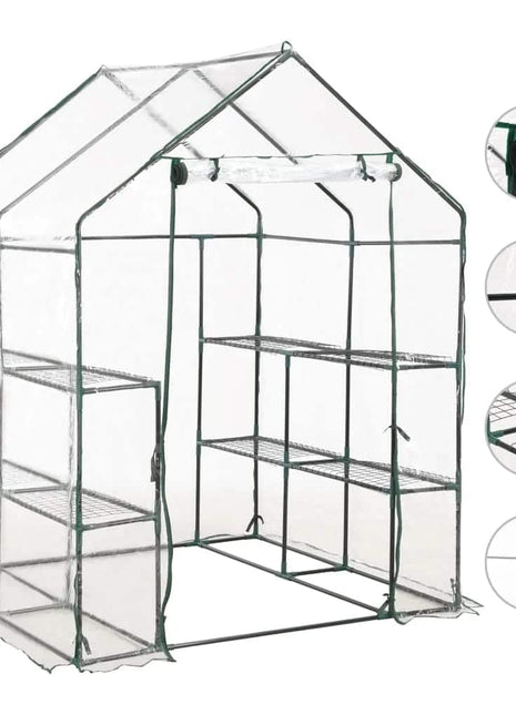 Tuinkas Met 8 Schappen 143X143X195 Cm