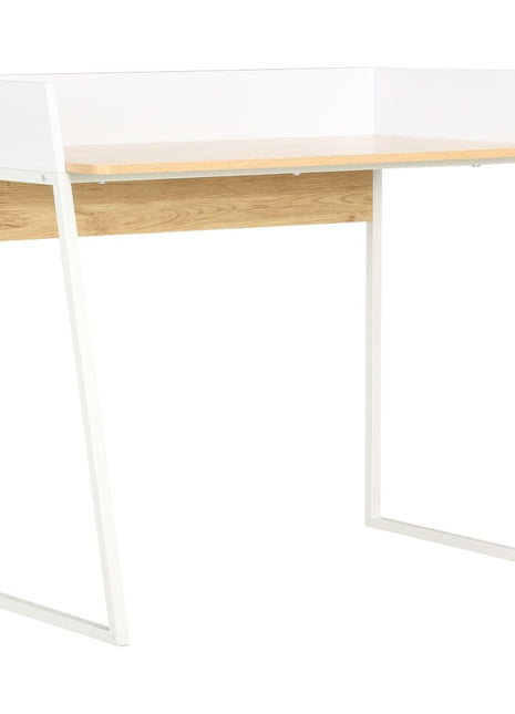 Bureau 90X60X88 Cm En Eikenkleurig