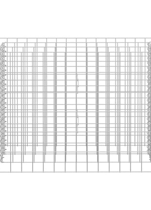 Gabion plantenbak verhoogd 90x30x60 cm gegalvaniseerd staal