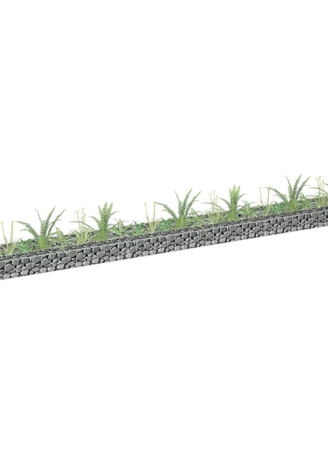 Gabion plantenbak verhoogd 270x30x10 cm gegalvaniseerd staal
