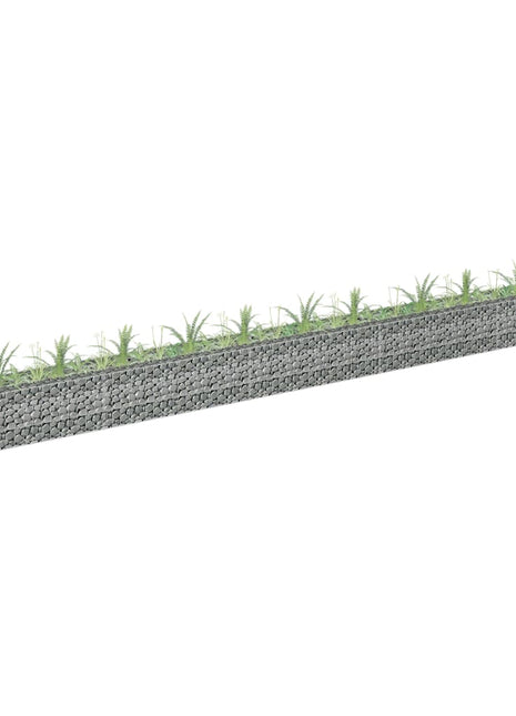 Gabion plantenbak verhoogd 450x30x30 cm gegalvaniseerd staal