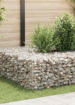Gabion plantenbak verhoogd kubus 50x50x50 cm staaldraad