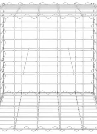Gabion plantenbak verhoogd kubus 50x50x50 cm staaldraad