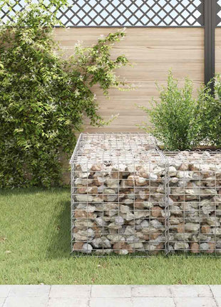 Gabion plantenbak verhoogd kubus 60x60x60 cm staaldraad