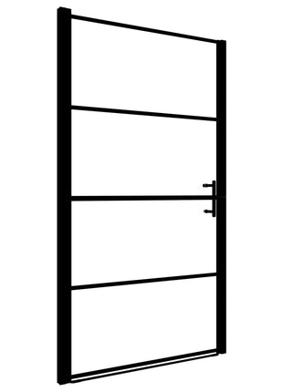 Douchedeur Gehard Glas Zwart