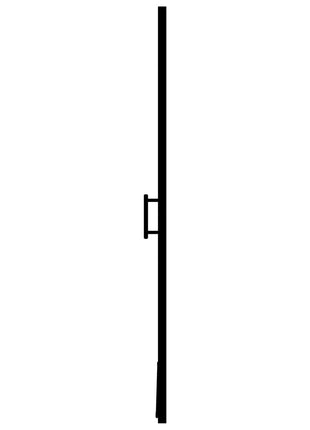 Douchedeur Gehard Glas Zwart