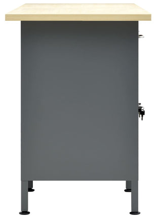 Werkbank 160X60X85 Cm Staal Zwart