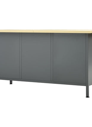 Werkbank 160X60X85 Cm Staal Zwart