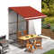 Luifeldoek Canvas Oranje En Bruin