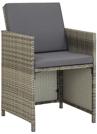 1 Tuinset Met Kussens Poly Rattan