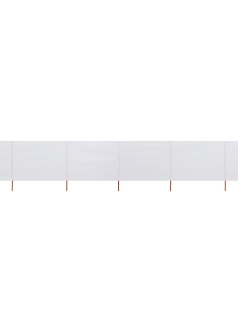 Windscherm 6-panelen 800x160 cm stof zandwit
