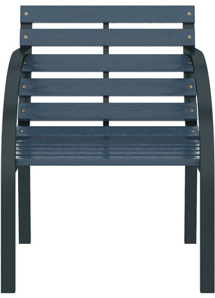 Tuinstoelen 2 st hout grijs